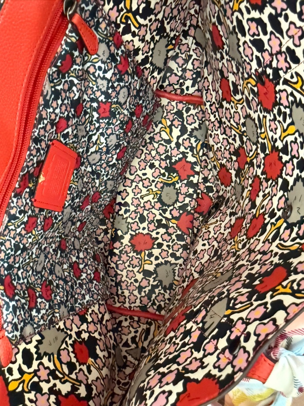 Coach Orange Market Turnlock Tote + coach purse scarf - Picture 5 of 5